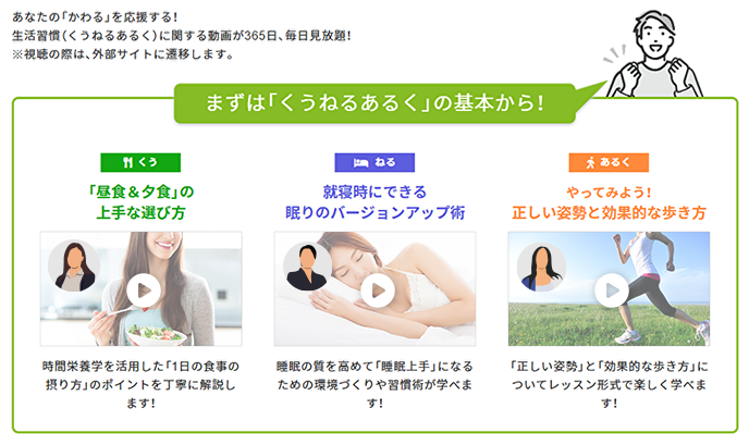 最新の健診結果や健康状態の推移がひと目で把握できる